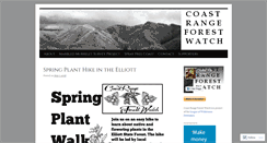 Desktop Screenshot of coastrangeforestwatch.org